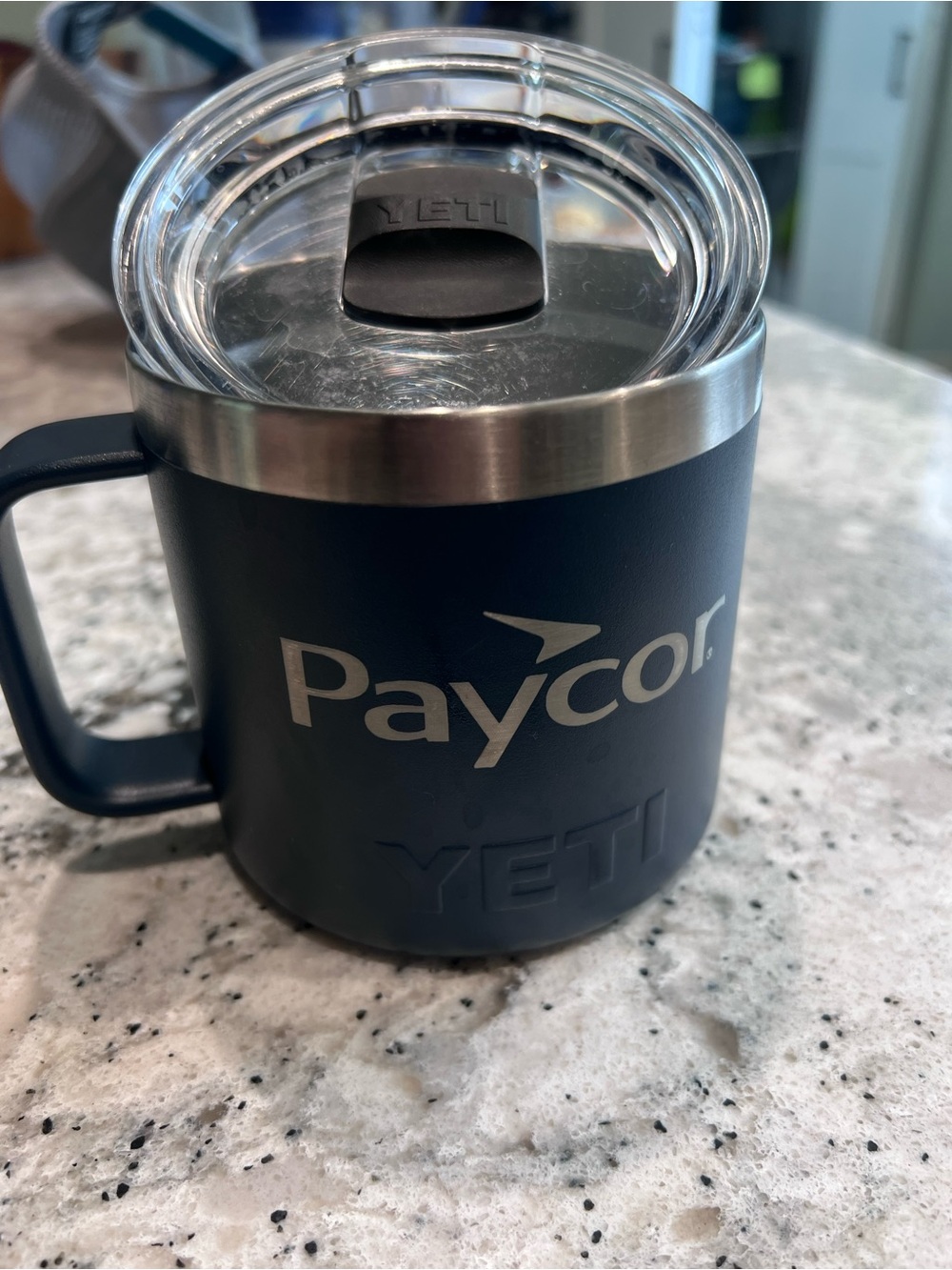 Yeti navy rambler mug